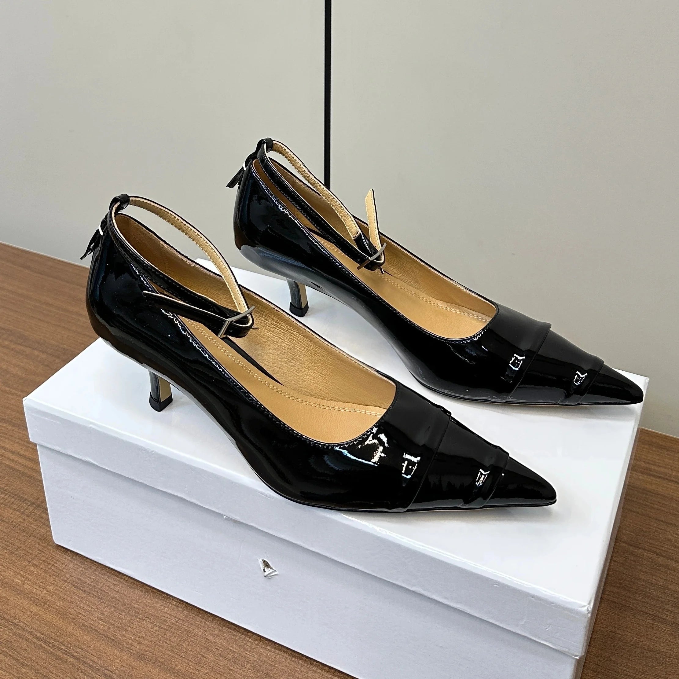 Ankle-Strap Mary Jane Flats
